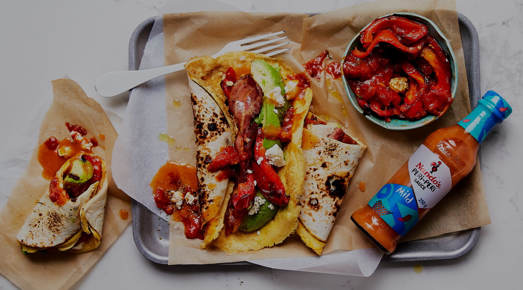 Cheesy Omelette Burrito